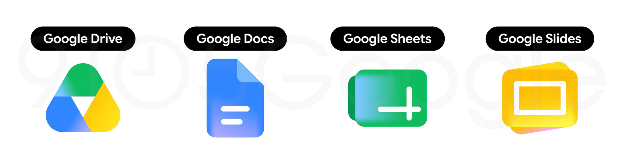 Google’s new gradient icons for Gmail, Calendar, Drive, and other apps are radical redesigns