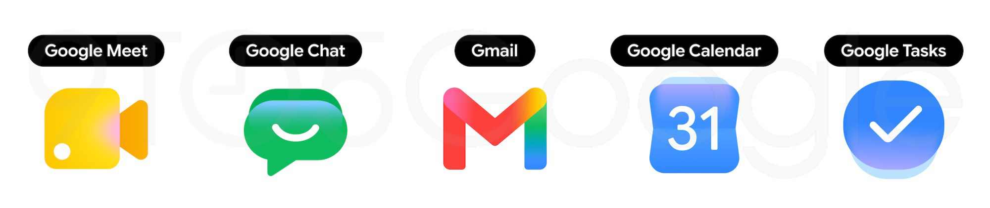 Google’s new gradient icons for Gmail, Calendar, Drive, and other apps are radical redesigns