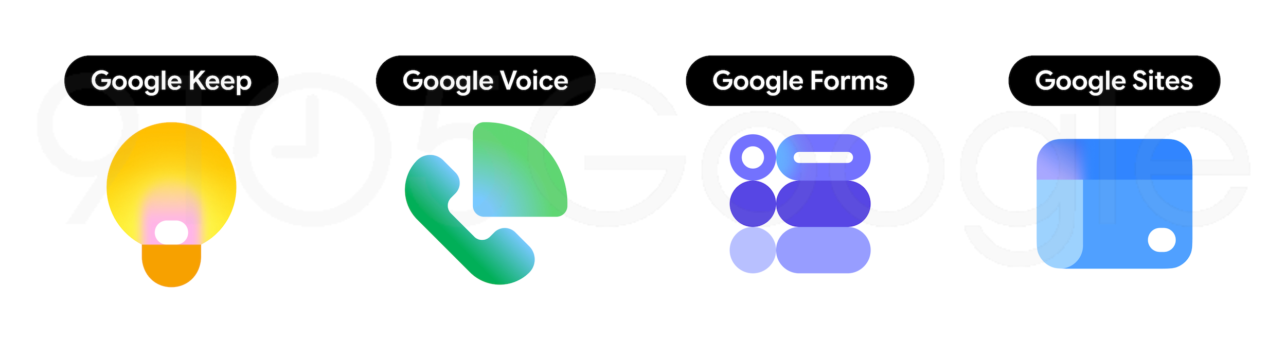 Google’s new gradient icons for Gmail, Calendar, Drive, and other apps are radical redesigns