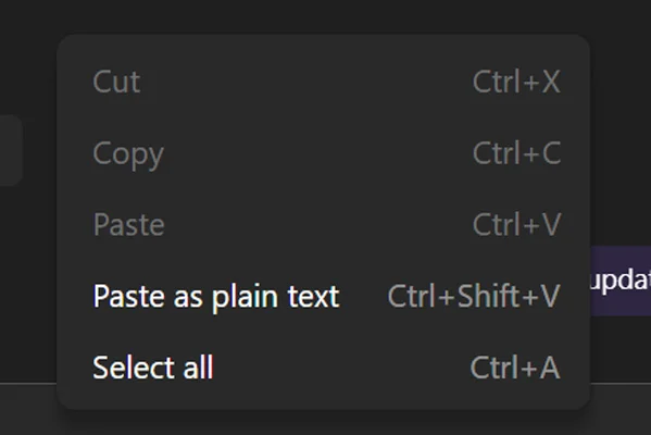 Microsoft Teams right-click paste broken by Edge update bug