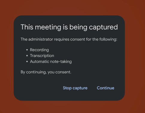 Google Meet Now Requires Consent for Gemini Notes