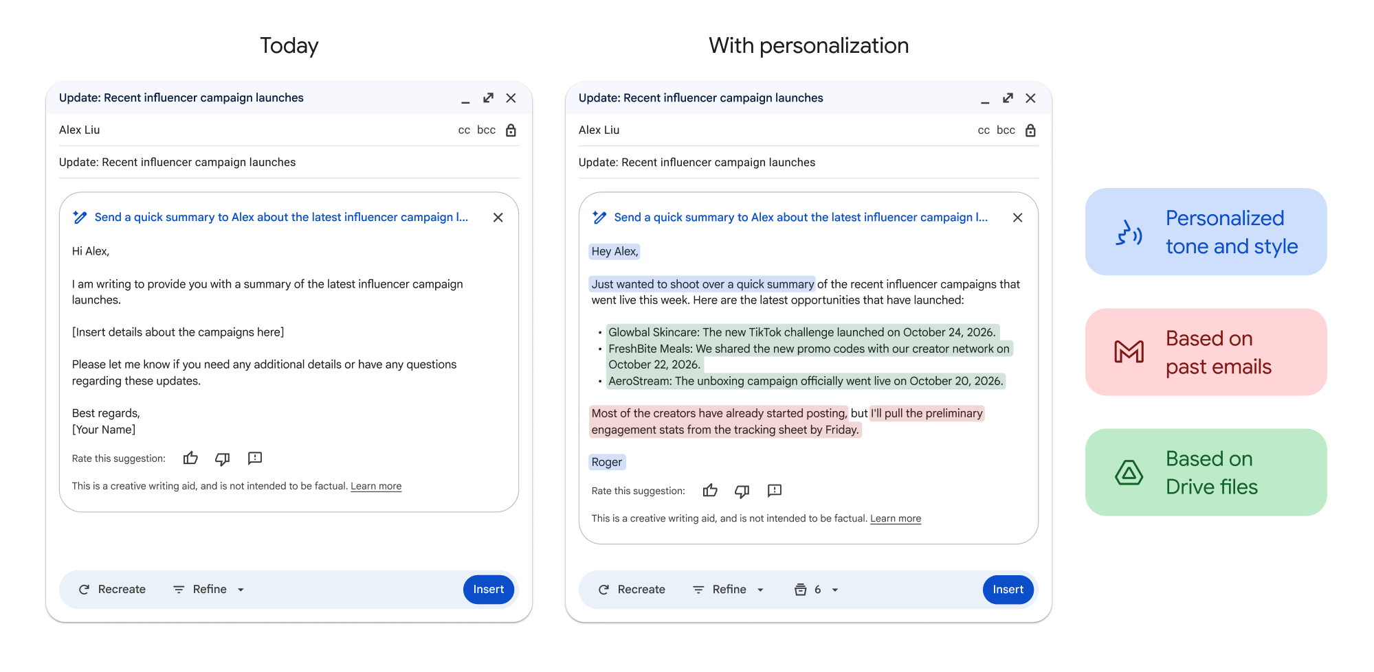 Improvements To Help Me Write in Gmail