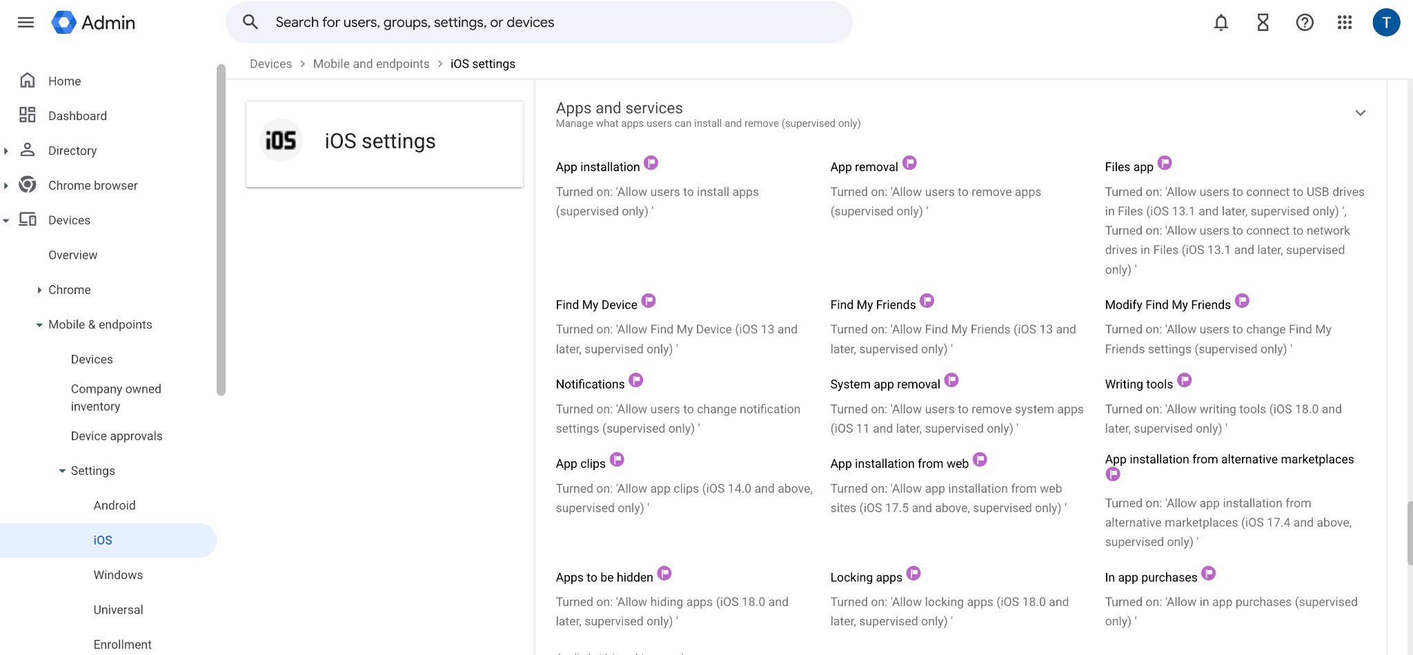 Google Workspace adds new iOS device management features
