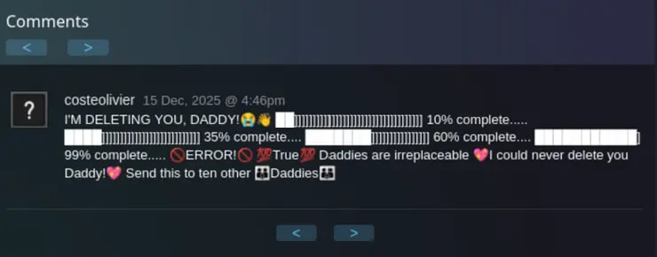 WordPress malware campaign hides payloads in Steam profiles