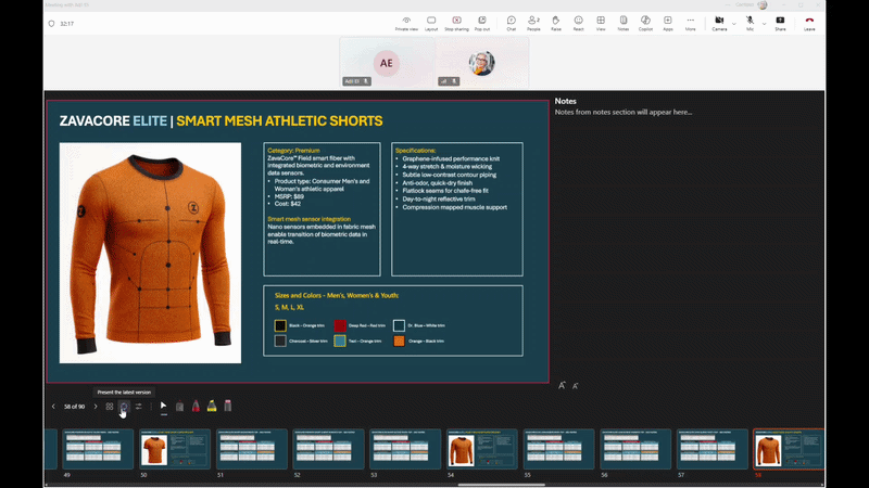 Stay in sync in PowerPoint Live
