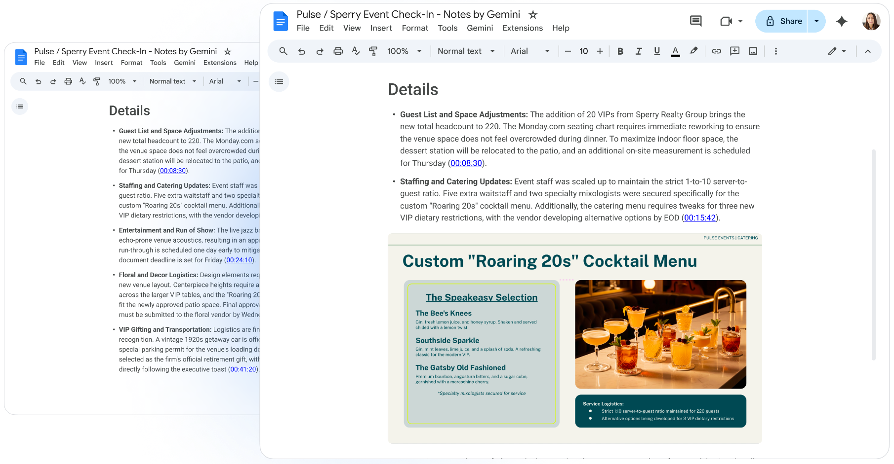 Visual screenshots now included in Google Meet meeting notes